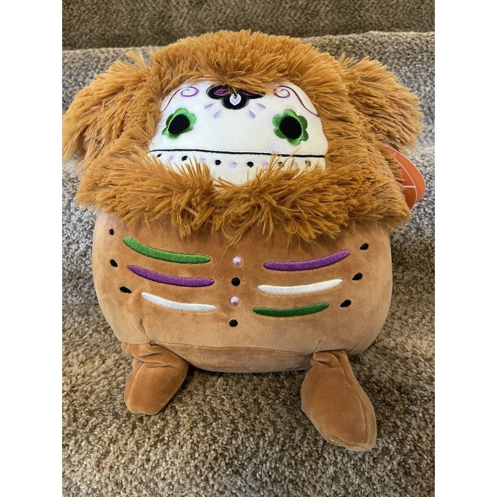NWT Squishmallow 12" Inch Benny The Bigfoot Halloween 2022 Day Of The Dead